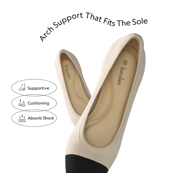 Block Heel Almond Pumps - BEIGE - 2